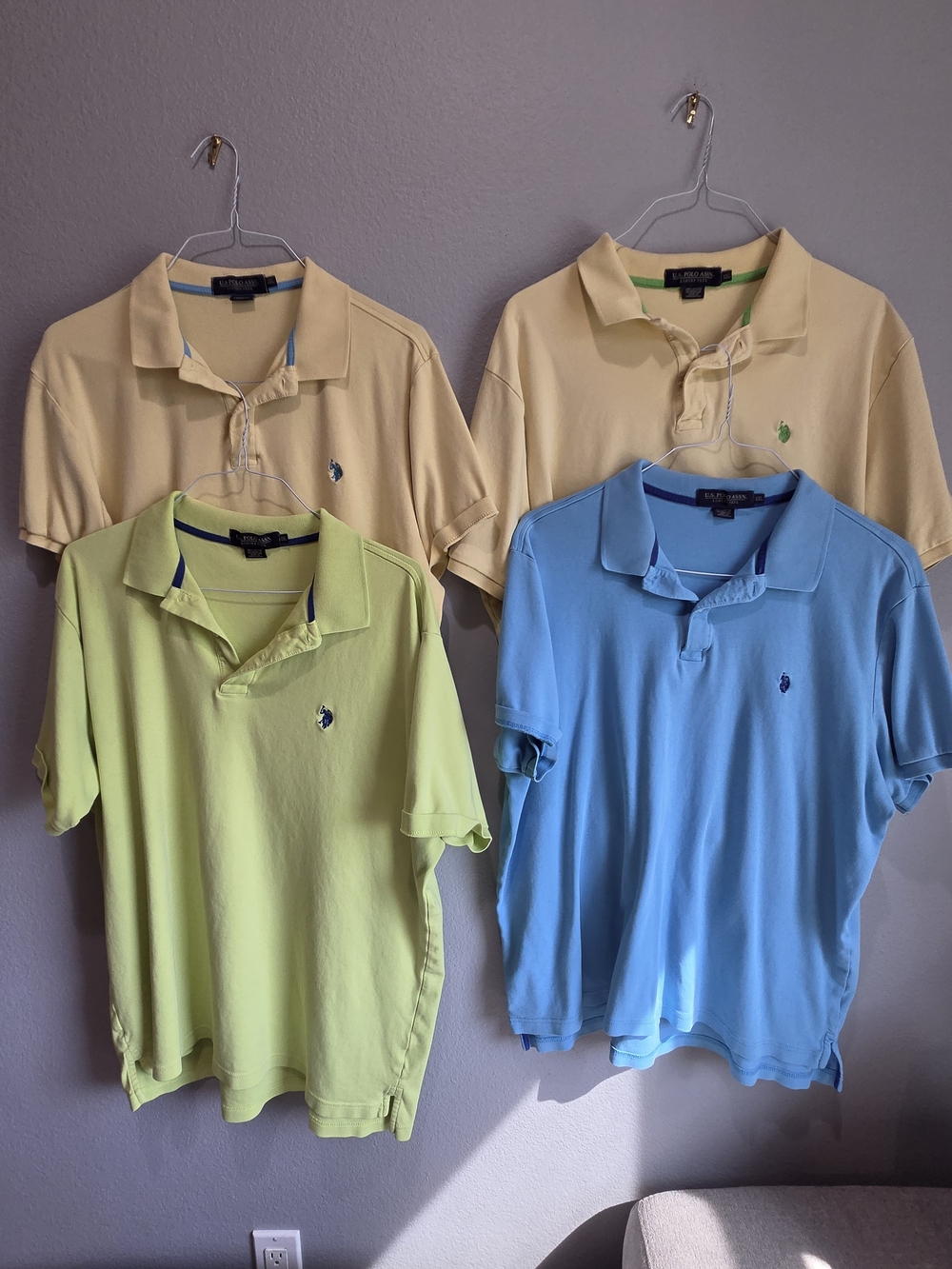 Lot Of 4 US Polo Association Polos Size XXL